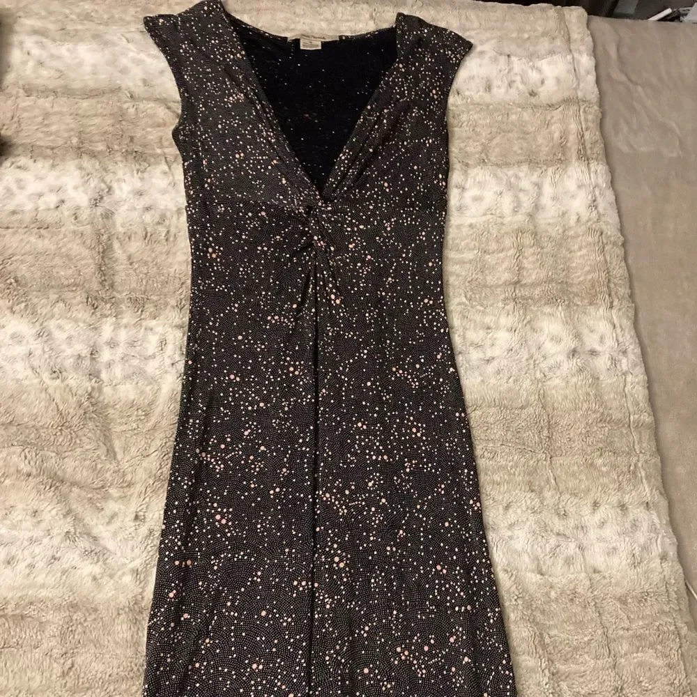 : : VINTAGE FREE PEOPLE Low Cut Polka Dot Cap Sleeve / Sleeveless Dress : : - Picture 16 of 16
